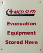Med Sled® Flush Mount Hallway Sign