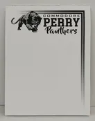 4.25" x 5.5" Commodore Perry Panthers Notepad — Custom Corner Printing