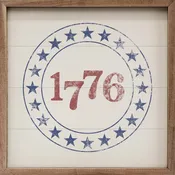 1776 Circle Stars White