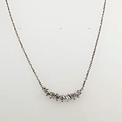 14K White Gold Necklace w/ 1.1 CT Lab Grown Diamonds