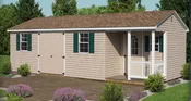 Backyard Shed with Porch | Swingset Warehouse