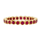 Bezel Ruby Band