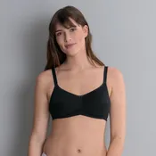 Allie Cotton Mastectomy Bra in Black