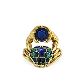 Art Nouveau Crab Ring