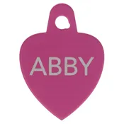 TagWorks® Sport Collection Heart Personalized Pet ID Tag