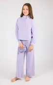 90 Degrees Tween Girls Mock Neck Pullover Set Bubble Bag Heirloom Lilac