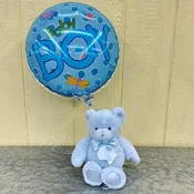Baby Boy Balloon & Bear Package