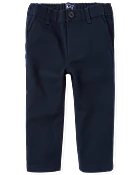 Baby And Toddler Boys Uniform Stretch Skinny Chino Pants - Blue