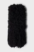 BOUCLE SCARF in Wool Blend Black