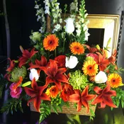 Colorful garden basket