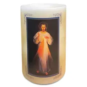Divine Mercy LED Candle 6"