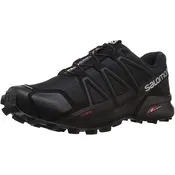 Salomon L38313000 Men’s Speedcross 4 Trail Running Shoe, Black, 10.5 M US