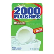2000 Flushes 290071 Toilet Bleach Tablet, 1.75 oz, Tablet, Very Slight Pungent, Off-White