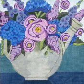 AP4600 WATERING CAN WITH FLOWERS by Alice Peterson