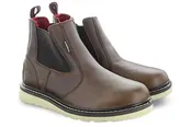 Men’s Avenger A7510 Wedge Soft-Toe Pull-On Brown Work Boots