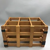 Rectanglular Slatted Wood Storage/Bottle Crate (8x14x10)(2 Available)