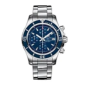 Breitling Superocean Chronograph 42, Stainless Steel, Blue dial, Watch A13311D11C1A1