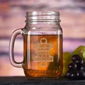 Puzzle Piece Wedding Favor Mason Jar