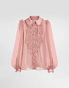 Bluse aus Seidenchiffon