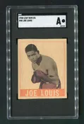 1948 Leaf Gum Co. #48 Joe Louis SGC Authentic Heavyweight Champion Boxing Card