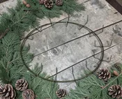 14″ Wire Clamp Wreath Ring