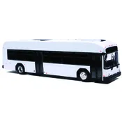 Coming In 2026 Iconic Replicas Gillig BEB Transit Bus Blank White & Ready For Your Livery 1/87 Scale-HO Scale 87-0675