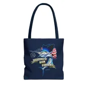 1776 Heritage Sailfish Tote Bag in Offshore Blue