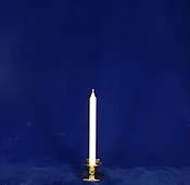 10 1/2 Inch White Candle