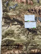 010226-F-U African animals; Quilting Cotton; 44" wide, by the yard — FabMo