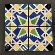 Antique CA China Products Tile Set — Wells Antique Tile & Pottery