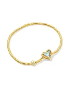 Ari Heart Stretch Bracelet Gold