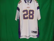NFL Minnesota Vikings Reebok on Field Replica PETTERSON 28