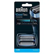 Braun 40B Men's CoolTec Shaver Cassette Replacement Part - Blue