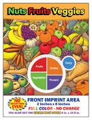 Nuts Fruits Veggies Imprint Coloring Book