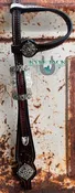 Antique Heart Dark Headstall