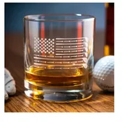 American Flag Golf Whiskey Glass