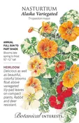 Alaska Variegated Nasturtium Seeds