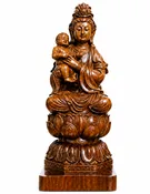 (A2) Guan Yin Mother & Child Blessing Statue