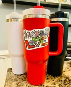 Virginia LOVE Sign 40oz Stainless Cup with Sticker