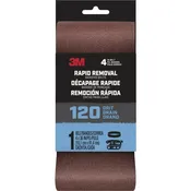 3M Rapid Removal 4 In. x 36 In. 120-Grit Power Sanding Belt