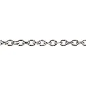 304 Stainless Steel Oval Cable Chain - By the Foot