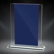 Azure Rectangle Glass, Blue