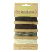 0.55mm Hemp Cord Neutral Colors, 4 pack, 10lb test, 53 yards, cor0311