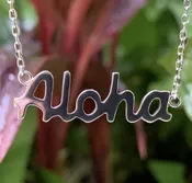 Aloha Necklace in Sterling Silver