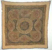 #2420 Ottoman Metal Embroidery  2’7″ x 3’2″