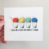 Favorite Things Snoball Sticker