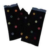 Dotty Fingerless Gloves