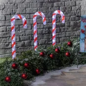 Baking Spirits Bright Garden Path Lighting, Acrylic LED Path Lights, Candy Cane, 27.5"H