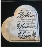 BELIEVE HEART PLAQUE