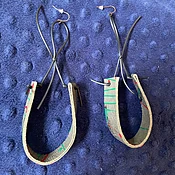 Eclectic Reclaimed Leather Earrings - Bold Sustainable Style — KFLEYE.COM